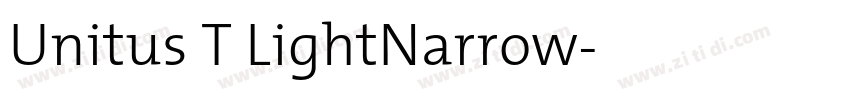 Unitus T LightNarrow字体转换